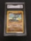 GMA Graded 1999 Pokemon Base Set Unlimited #52 MACHOP Trading Card - VG+ 3.5