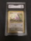 GMA Graded 1999 Pokemon Base Set Unlimited #61 RATTATA Trading Card - VG+ 3.5
