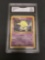 GMA Graded 1999 Pokemon Base Set Unlimited #49 DROWZEE Trading Card - VG+ 3.5