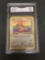 GMA Graded 1999 Pokemon Fossil #19 DRAGONITE Trading Card - NM+ 7.5
