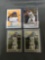 4 Card Lot of 2019 VLADIMIR GUERRERO JR. Blue Jays ROOKIE Baseball Cards