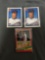 3 Card Lot of 1991 IVAN RODRIGUEZ Rangers ROOKIE Baseball Cards