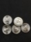 5 Count Lot of 1+ Gram .925 Sterling Silver United States President Mini Bullion Coins