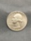 1958-D United States Washington Silver Quarter - 90% Silver Coin from Estate