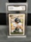 GMA Graded 2020 Panini Legacy JUSTIN HERBERT Chargers ROOKIE Football Card - GEM MINT 10