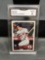 GMA Graded 2019 Topps Iconic Card Reprint MIKE TROUT Angels Baseball Card - NM-MT 8