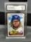 GMA Graded 2019 Topps Gallery VLADIMIR GUERRERO JR. Blue Jays ROOKIE Baseball Card - GEM MINT 10