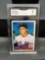 GMA Graded 1985 Topps #181 ROGER CLEMENS Red Sox ROOKIE Baseball Card - NM 7