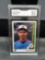 GMA Graded 1989 Upper Deck #25 RANDY JOHNSON Mariners ROOKIE Baseball Card - NM-MT+ 8.5