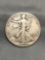 1942 United States Walking Liberty Silver Half Dollar - 90% Silver Coin