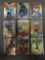 9 Card Lot of Mixed Sports Prizms & Refractors with Rookies & Stars from Huge Collection