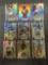 9 Card Lot of Mixed Sports Prizms & Refractors with Rookies & Stars from Huge Collection