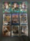 9 Card Lot of Mixed Sports Prizms & Refractors with Rookies & Stars from Huge Collection