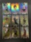 9 Card Lot of Mixed Sports Prizms & Refractors with Rookies & Stars from Huge Collection