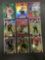 9 Card Lot of Mixed Sports Prizms & Refractors with Rookies & Stars from Huge Collection
