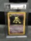BGS Graded 2000 Pokemon Team Rocket 1st Edition #1 DARK ALAKAZAM Holofoil Rare Trading Card - MINT 9