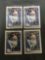4 Card Lot of 2020 Bowman DUSTIN MAY Los Angeles Dodgers ROOKIE Baseball Cards