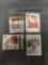 4 Card Lot of MIKE TROUT Anaheim Angels Baseball Cards with Topps Chrome from Huge Collection