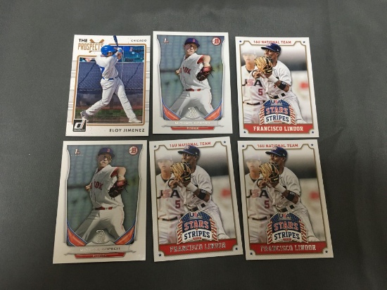 6 Card Lot of Baseball ROOKIE Cards from Huge Collection with Stars