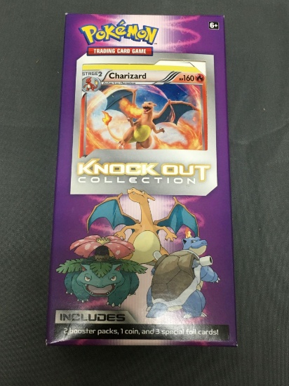 Pokemon Knock Out Collection Pack with Promo Holofoil Charizard & 2 Booster Packs