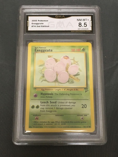 GMA Graded 1999 Pokemon Jungle #52 EXEGGCUTE Trading Card - NM-MT+ 8.5