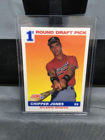 1991 Score #671 CHIPPER JONES Braves ROOKIE Baseball Card