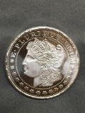 1 Troy Ounce .999 Fine Silver Morgan Dollar Style Silver Bullion Round Coin