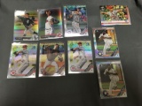 9 Card Lot of Mixed Sports Prizms & Refractors with Rookies & Stars from Huge Collection