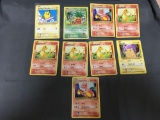 9 Card Lot of Pokemon Evolutions Starters & Secret Rares