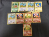 9 Card Lot of Pokemon Evolutions Starters & Secret Rares