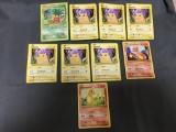 9 Card Lot of Pokemon Evolutions Starters & Secret Rares
