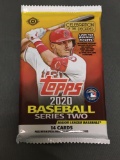 Factory Sealed 2020 Topps Baseball Series 2 14 Card Hobby Pack
