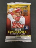 Factory Sealed 2020 Topps Baseball Series 2 14 Card Hobby Pack