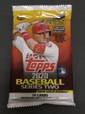 Factory Sealed 2020 Topps Baseball Series 2 14 Card Hobby Pack