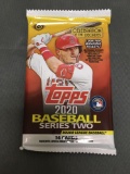 Factory Sealed 2020 Topps Baseball Series 2 14 Card Hobby Pack
