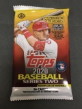 Factory Sealed 2020 Topps Baseball Series 2 14 Card Hobby Pack