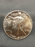 1988 United States 1 Ounce .999 Fine Silver American Eagle Silver Bullion Round Coin