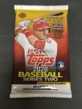Factory Sealed 2020 Topps Baseball Series 2 14 Card Hobby Pack