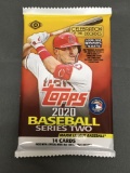 Factory Sealed 2020 Topps Baseball Series 2 14 Card Hobby Pack