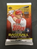 Factory Sealed 2020 Topps Baseball Series 2 14 Card Hobby Pack