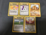 5 Count Lot of Vintage Pokemon Rare Trading Cards from Huge Collection