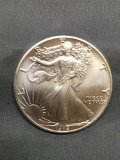 1989 United States 1 Ounce .999 Fine Silver American Eagle Silver Bullion Round Coin