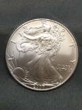 2007 United States 1 Ounce .999 Fine Silver American Eagle Silver Bullion Round Coin