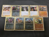 9 Count Lot of Modern Pokemon Holos and Reverse Holos from Huge Collection