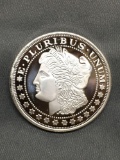 1 Troy Ounce .999 Fine Silver Morgan Dollar Style Silver Bullion Round Coin
