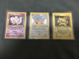 3 Card Lot of Vintage Pokemon Black Star Promo Trading Cards from Collection