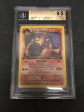 BGS Graded 2000 Pokemon Team Rocket 1st Edition #21 DARK CHARIZARD Rare Trading Card - GEM MINT 9.5