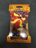 Factory Sealed Pokemon XY Flashfire 10 Card Booster Pack in Retail Blister Shell