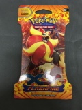 Factory Sealed Pokemon XY Flashfire 10 Card Booster Pack in Retail Blister Shell