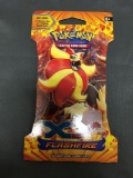 Factory Sealed Pokemon XY Flashfire 10 Card Booster Pack in Retail Blister Shell